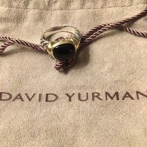 David Yurman Noblesse Onyx Ring, Size 6